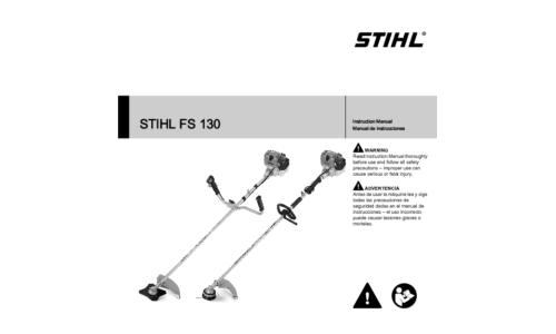 Stihl FS 130 Trimmer User Manual