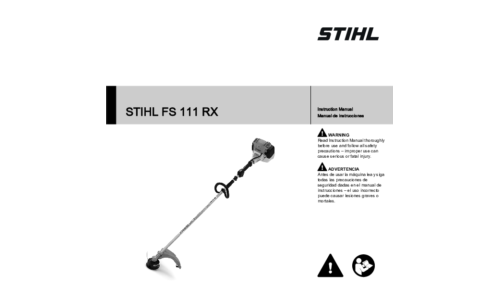 Stihl FS 111RX Trimmer User Manual