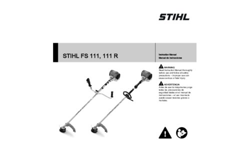 Stihl FS 111, 111R Trimmer User Manual