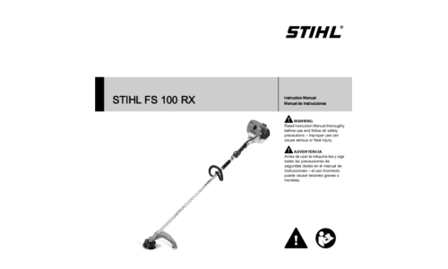 Stihl FS 100RX Trimmer User Manual