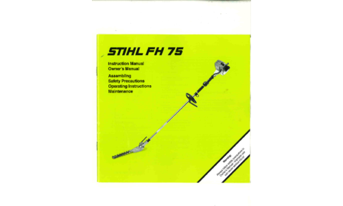 Stihl FH 75 Trimmer User Manual