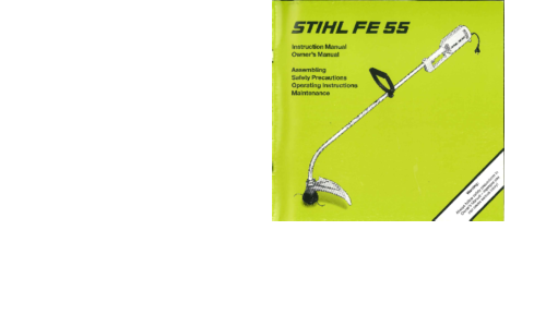 Stihl FE 55 Trimmer User Manual