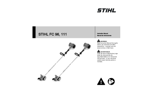 Stihl FC 96, 111 Trimmer User Manual