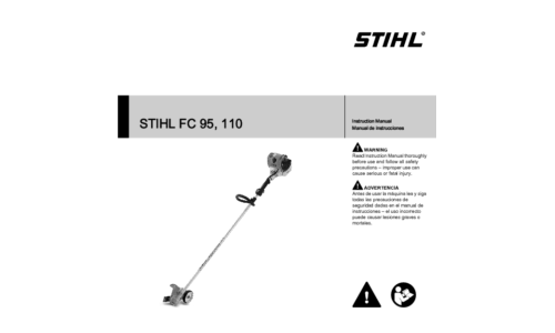 Stihl FC 95, 110 Trimmer User Manual