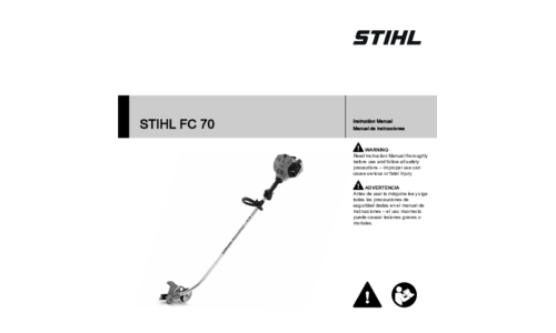 Stihl FC 70 Trimmer User Manual