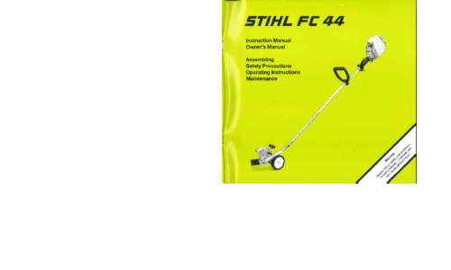 Stihl FC 44 Trimmer User Manual