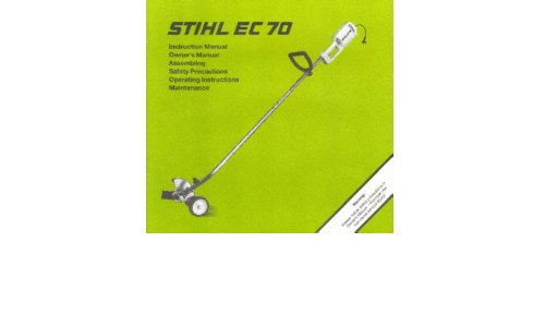 Stihl EC70 Trimmer User Manual