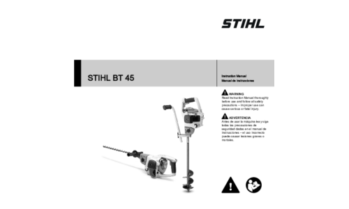 Stihl BT 45 Owners Manual