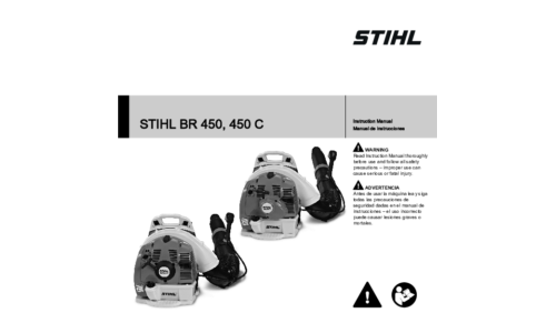 Stihl BR 450, 450C Blower User Manual