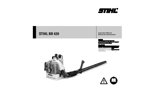 Stihl BR 420 Blower User Manual