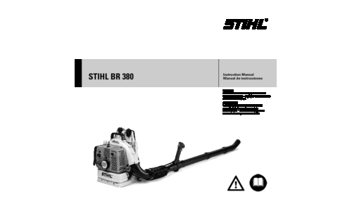 Stihl BR 380 Blower User Manual