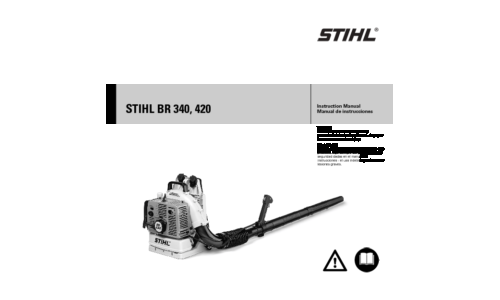 Stihl BR 340, 420 Blower User Manual