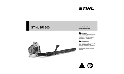 Stihl BR 200 Blower User Manual