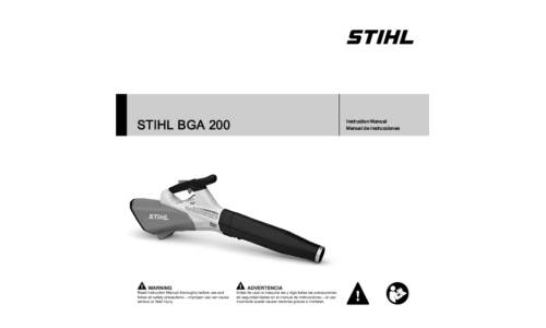 Stihl BGA200 User Manual