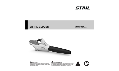 Stihl BGA 86 User Manual