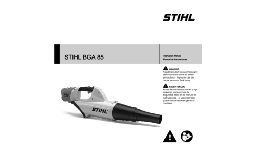 Stihl BGA 85 User Manual