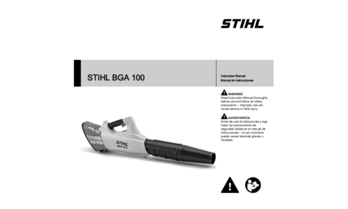 Stihl BGA 100 User Manual