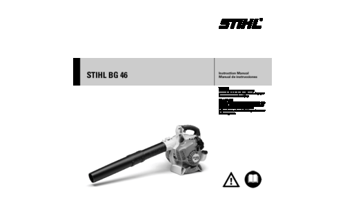 Stihl BG 46 Blower User Manual