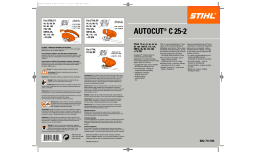 Stihl AutoCut C25-2 User Manual