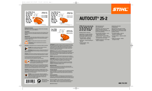 Stihl AutoCut 25-2 User Manual