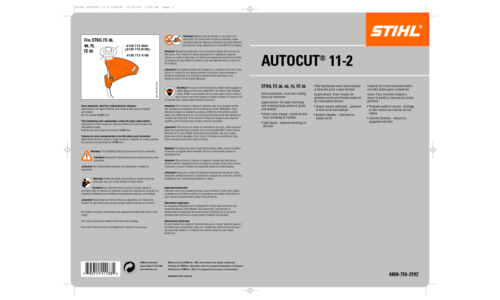 Stihl AutoCut 11-2 User Manual