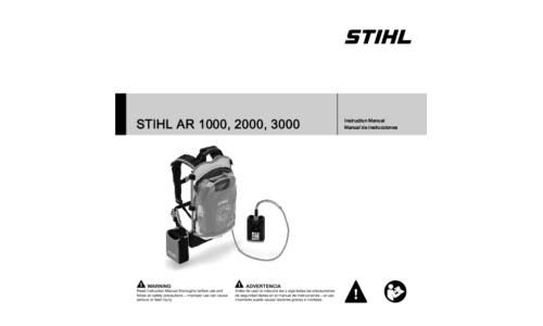 Stihl AR 1000, 2000, 3000 User Manual