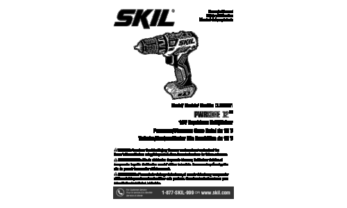 Skil DL529001 Drill Drver User Manual