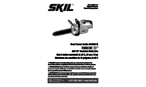 Skil CS4562B Chain Saw User Manual