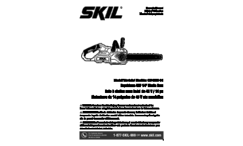 Skil CS4555 Cordless Chainsaw User Manual