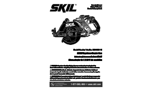 Skil CR5429B Cordless Circular Saw User Manual