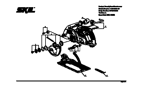 Skil CR5429B Cordless Circular Saw Parts List