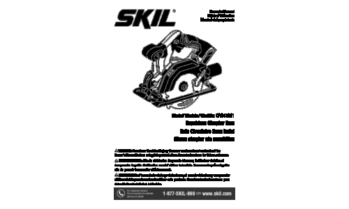 Skil CR541801 Cordless Circular Saw User Manual