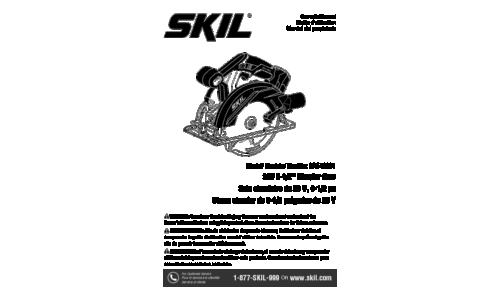 Skil CR540601 Cordless Circular Saw User Manual