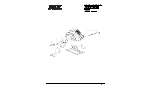 Skil CR540601 Cordless Circular Saw Parts List