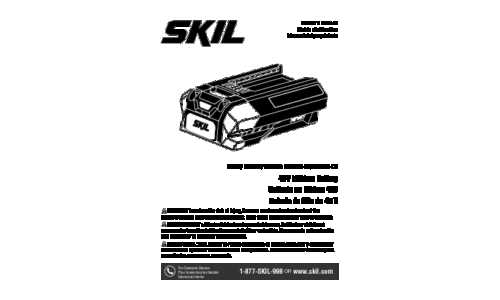 Skil BY8705 Battery User Manual