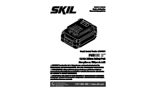 Skil BY5199 Battery User Manual