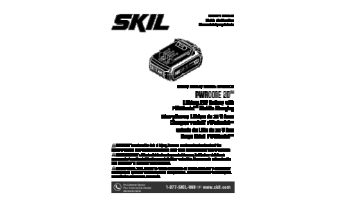 Skil BY519702 Battery User Manual