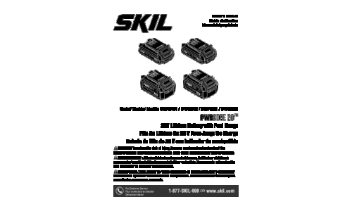 Skil BY5196 Battery User Manual