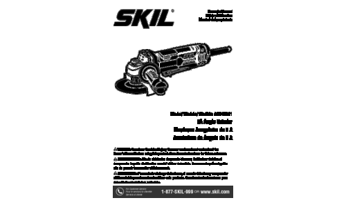 Skil AG242001 Angle Grinder User Manual