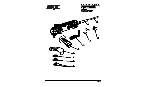 Skil AG242001 Angle Grinder Parts List