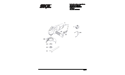 Skil 9296 Angle Grinder Parts List