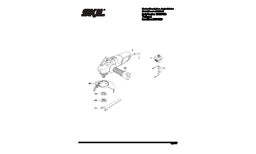 Skil 9295-01 Angle Grinder Parts List