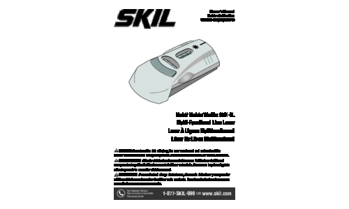 Skil 8101-SL Line Laser User Manual