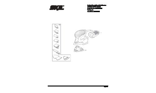 Skil 7302 Detail Sander Parts List