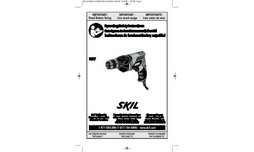 Skil 6277 Drill User Manual