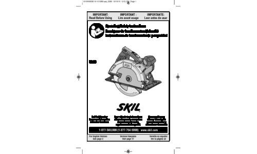 Skil 5280 Circular Saw User Manual