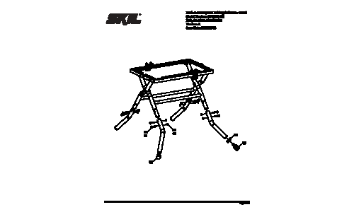 Skil 5003-FS Table Saw Stand Parts List