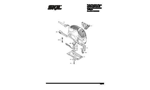 Skil 4395 Jigsaw Parts List