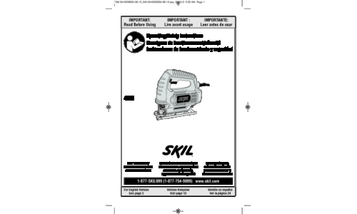 Skil 4295 Jigsaw User Manual