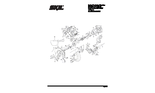 Skil 3821 Miter Saw Parts List